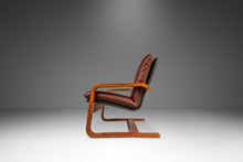 Load image into Gallery viewer, Set of Two (2) Scandinavian Modern Bentwood Lounge Chairs in the Manner of Ingmar Relling, Scandinavia, c. 1980s