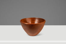 Load image into Gallery viewer, Set of Four ( 4 ) Mid-Century Organic Modern Wood-Turned Salad / Serving Bowls in Solid Burmese Teak, c. 1970's
