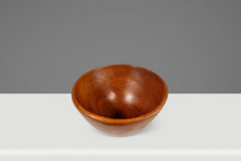 Load image into Gallery viewer, Set of Four ( 4 ) Mid-Century Organic Modern Wood-Turned Salad / Serving Bowls in Solid Burmese Teak, c. 1970's