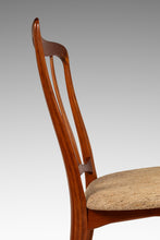 Load image into Gallery viewer, Single Danish Mid-Century Modern "Ingrid" Model Dining Chair in Teak & Original Fabric by Niels Koefoed, Denmark, c. 1960s