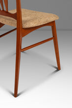Load image into Gallery viewer, Single Danish Mid-Century Modern "Ingrid" Model Dining Chair in Teak & Original Fabric by Niels Koefoed, Denmark, c. 1960s