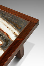 Load image into Gallery viewer, Danish Mid-Century Modern Coffee Table in Rosewood w/ Signed Tile Inlay by Ole Bjørn Krüger for OX Art, Denmark, c. 1970s