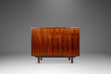 Load image into Gallery viewer, Mid-Century Danish Modern Wood Credenza / Cabinet w/ Tambour Door by Marius Byrialsen for Nipu Møbelfabrik, Denmark, c. 1960s
