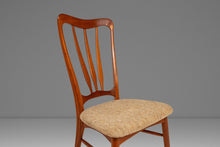 Load image into Gallery viewer, Single Danish Mid-Century Modern "Ingrid" Model Dining Chair in Teak & Original Fabric by Niels Koefoed, Denmark, c. 1960s