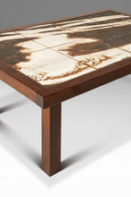 Load image into Gallery viewer, Danish Mid-Century Modern Coffee Table in Rosewood w/ Signed Tile Inlay by Ole Bjørn Krüger for OX Art, Denmark, c. 1970s