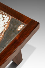 Load image into Gallery viewer, Danish Mid-Century Modern Coffee Table in Rosewood w/ Signed Tile Inlay by Ole Bjørn Krüger for OX Art, Denmark, c. 1970s