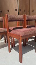 Load and play video in Gallery viewer, Set of Six ( 6 ) Danish Mid-Century Modern Dining Chairs in Solid Teak by Findahl Møbler, Denmark, c. 1970s