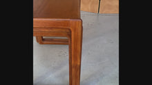 Load and play video in Gallery viewer, Set of Three (3) Danish Modern Nesting Tables in Teak by Arne Hovmand-Olsen for Mogens Kold, Denmark, c. 1960's