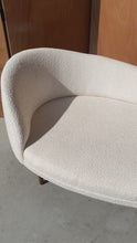 Load and play video in Gallery viewer, Mid-Century Modern "Cloud" 2026CL Chaise Lounge Sofa in White Bouclé by Adrian Pearsall for Craft Associates, USA, c. 1960s