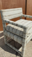 Load and play video in Gallery viewer, Set of Two ( 2 ) Mid-Century Modern Parsons Chairs in Original Fabric Attributed to Milo Baughman, USA, c. 1960s
