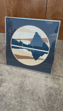 Load and play video in Gallery viewer, Mid-Century Modern Signed "Reflections" Silhouette Serigraph Embossed Framed Art by Judith Hendler, USA, c. 1980s