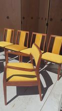 Load and play video in Gallery viewer, Set of Six (6) Mid-Century Modern Model C140 "Playboy" w/ Accompanying Side Chairs by Jens Risom for Jens Risom Design, USA, c. 1960s