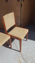 Load and play video in Gallery viewer, Set of Six (6) Danish Modern High-Back Dining Chairs in Teak by Johannes Andersen for Farsø Stolefabrik, Denmark, c. 1970's