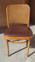 Load and play video in Gallery viewer, Single Patinaed Bentwood Prague Model 811 Side Dining Chair in Leather in the Manner of Josef Frank for Stendig, USA, c. 1960s