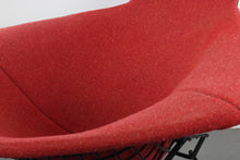Load image into Gallery viewer, 24 HOUR HOLD - Authentic Bird Lounge Chair by Harry Bertoia for Knoll in Original Red Fabric w/ Ottoman-ABT Modern