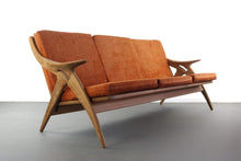 Load image into Gallery viewer, 24 HOUR - Rare Mid Century Modern 3 Seat Sofa by De Ster Gelderland in Solid Walnut-ABT Modern