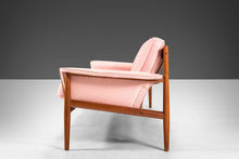 Load image into Gallery viewer, 8 Ft. Long Four Seat Sofa by Grete Jalk for France and Sons in Teak w/ Original Pink Geometric, c. 1960s-ABT Modern