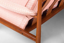 Load image into Gallery viewer, 8 Ft. Long Four Seat Sofa by Grete Jalk for France and Sons in Teak w/ Original Pink Geometric, c. 1960s-ABT Modern