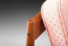 Load image into Gallery viewer, 8 Ft. Long Four Seat Sofa by Grete Jalk for France and Sons in Teak w/ Original Pink Geometric, c. 1960s-ABT Modern