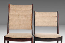 Load image into Gallery viewer, A Set of Four (4) Danish Modern Dining Chairs in Afromosia and Original Knit Fabric, c. 1970s-ABT Modern