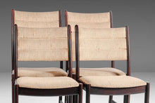 Load image into Gallery viewer, A Set of Four (4) Danish Modern Dining Chairs in Afromosia and Original Knit Fabric, c. 1970s-ABT Modern