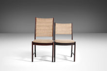 Load image into Gallery viewer, A Set of Four (4) Danish Modern Dining Chairs in Afromosia and Original Knit Fabric, c. 1970s-ABT Modern