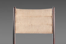 Load image into Gallery viewer, A Set of Four (4) Danish Modern Dining Chairs in Afromosia and Original Knit Fabric, c. 1970s-ABT Modern