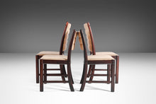 Load image into Gallery viewer, A Set of Four (4) Danish Modern Dining Chairs in Afromosia and Original Knit Fabric, c. 1970s-ABT Modern