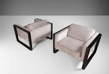 Load image into Gallery viewer, A Set of Two (2) Ebonized Cube Club Chairs Attributed to Walter Knoll, c. 1960-ABT Modern
