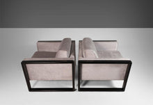 Load image into Gallery viewer, A Set of Two (2) Ebonized Cube Club Chairs Attributed to Walter Knoll, c. 1960-ABT Modern