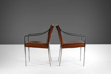 Load image into Gallery viewer, A Set of Two Chrome Accent Chairs in Original Naugahyde by Bert England for Stow Davis-ABT Modern