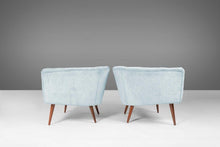 Load image into Gallery viewer, A Set of Two (w) Tufted Barrel Chairs After Milo Baughman for Thayer Coggin on Tapered Legs, c. 1960-ABT Modern