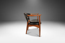 Load image into Gallery viewer, Angular Danish Mid Century Modern Armchair in Solid Walnut, Denmark, c. 1960's-ABT Modern