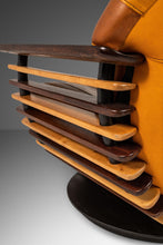 Load image into Gallery viewer, Art Deco Style Luxor Armchair / Lounge Chair by Pacific Green in Patinaed Leather, Australia, c. 2000s-ABT Modern