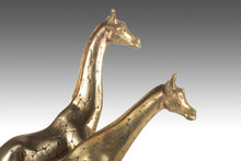 Load image into Gallery viewer, Artisan Hand Hammered Mid Century Giraffe Figures in Solid Brass - A Set of 2, Korea-ABT Modern