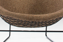 Load image into Gallery viewer, Authentic Bird Lounge Chair in Original Oatmeal Fabric w/ Ottoman by Harry Bertoia for Knoll, USA, c. 1960's-ABT Modern