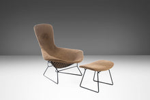 Load image into Gallery viewer, Authentic Bird Lounge Chair in Original Oatmeal Fabric w/ Ottoman by Harry Bertoia for Knoll, USA, c. 1960's-ABT Modern