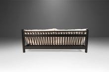 Load image into Gallery viewer, Bespoke Four Seat Ebonized Barrel Back Sofa Newly Upholstered in White Bouclé, USA, 1970's-ABT Modern