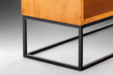 Load image into Gallery viewer, Bookcase / Entry Table by Paul McCobb for Winchendon Planner Group in Maple w/ Custom Geometric Steel Base, USA, c. 1960's-ABT Modern