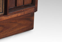 Load image into Gallery viewer, Brutalist Geometric Mid Century Modern End Table / Nightstand in Walnut, USA, c. 1960's-ABT Modern