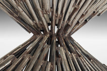 Load image into Gallery viewer, Brutalist Tubular Steel Coffee Table with a Glass Top By Silas Seandel, c. 1970-ABT Modern