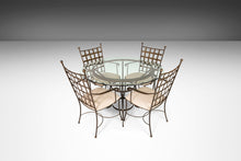 Load image into Gallery viewer, Charleston Forge 'Etrusche' Iron Glass Top Dining Table, USA-ABT Modern