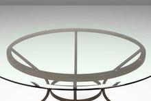 Load image into Gallery viewer, Charleston Forge 'Etrusche' Iron Glass Top Dining Table, USA-ABT Modern
