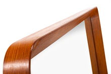 Load image into Gallery viewer, Contoured Danish Modern Teak Wall Mirror by Pedersen & Hansen-ABT Modern