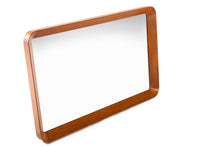 Load image into Gallery viewer, Contoured Danish Modern Teak Wall Mirror by Pedersen & Hansen-ABT Modern