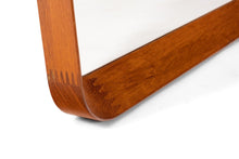 Load image into Gallery viewer, Contoured Danish Modern Teak Wall Mirror by Pedersen & Hansen-ABT Modern
