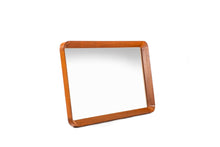 Load image into Gallery viewer, Contoured Danish Modern Teak Wall Mirror by Pedersen & Hansen-ABT Modern