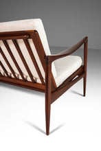 Load image into Gallery viewer, Danish Kandidaten Three Seater Sofa in Knoll Bouclé by Ib Kofod-Larsen for Olof Person, Denmark, c. 1960s-ABT Modern