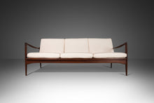 Load image into Gallery viewer, Danish Kandidaten Three Seater Sofa in Knoll Bouclé by Ib Kofod-Larsen for Olof Person, Denmark, c. 1960s-ABT Modern
