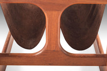 Load image into Gallery viewer, Danish MCM Magazine Rack in Teak & Leather by Salin Møbler, Denmark, c. 1960's-ABT Modern